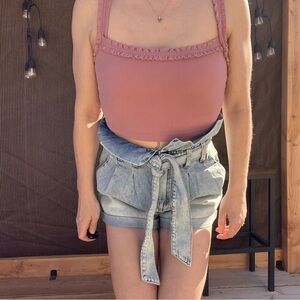 Abercrombie & Fitch YPB StudioFlex Dusty Pink Bra